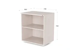 UNITY РА-01Г ДУБ МОЛОЧНЫЙ Антресоль 730х550х720 - Фото предпросмотра