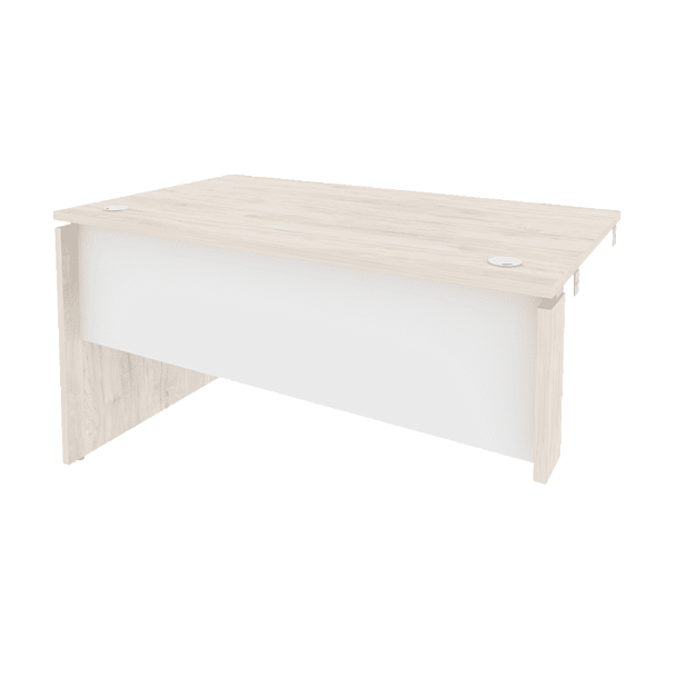 Onix Стол-приставка левый к опорным элементам O.SPR-3.8 (L) Денвер светлый/Белый бриллиант 1380*800*750 - Вид 1