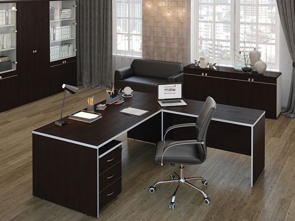 Двери низкие Zoom 90x1,8x70 тёмный дуб - Вид 3