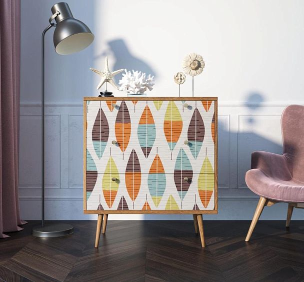 Комод Berber три ящика 48 принт арт BB40/Print_48 - Вид 5