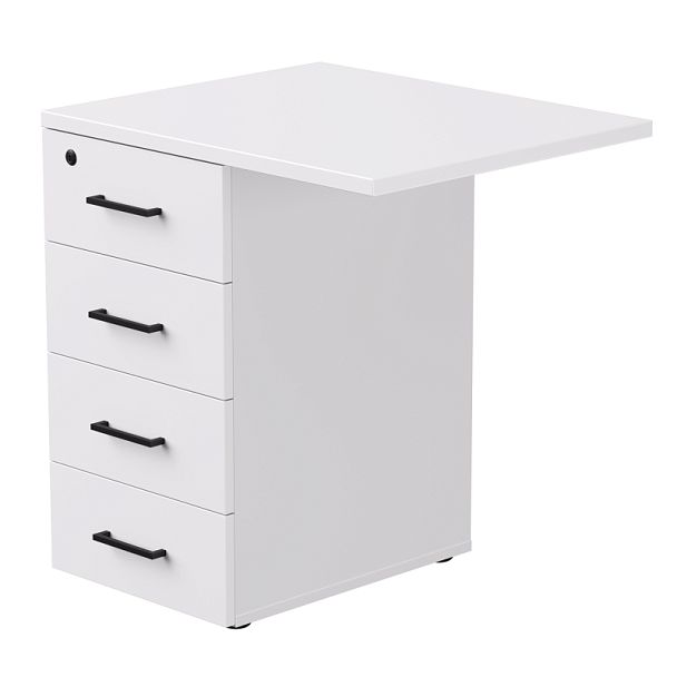 Тумба приставная Everprof EVO с топом 710х600x755 Белый - Вид 1