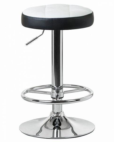 Табурет барный DOBRIN BRUNO (бело-чёрный) - Вид 1