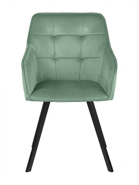 Комплект кресел поворотных Мони, Confetti aquamarine/черный, 2 шт. - Вид 3