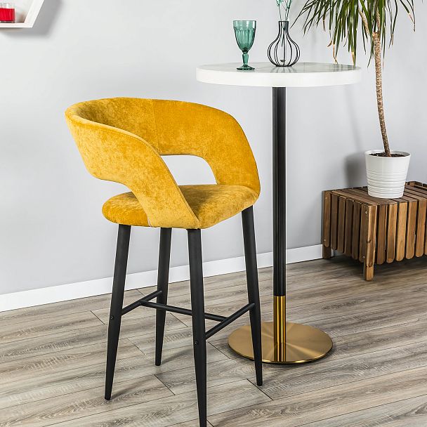 Кресло Бар.Hugs желтый/черный - Вид 8