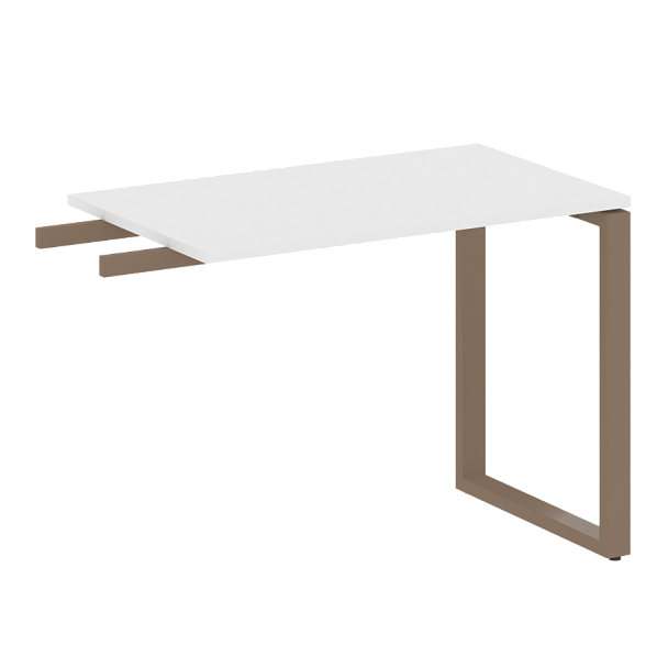 Metal System Приставной элемент на О-образном м/к БО.ПР-3 Белый/Мокко металл 1000*600*750 - Вид 1
