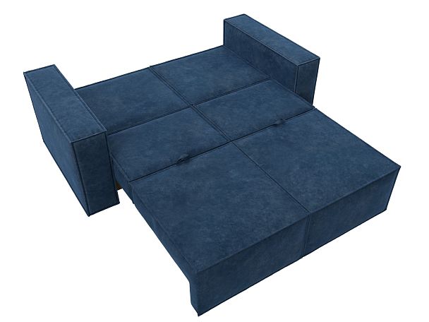 Диван прямой Куба мини Велюр синий - Вид 10