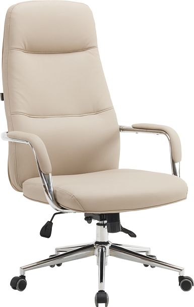 Кресло руководителя Everprof Vesta (Веста) Экокожа Бежевый - Вид 1