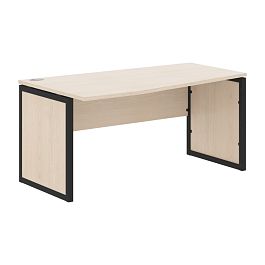 Стол эргономичный XQPCT 169(L) Бук Тиара/Антрацит 1600х900х750 XTEN-QP - Фото предпросмотра