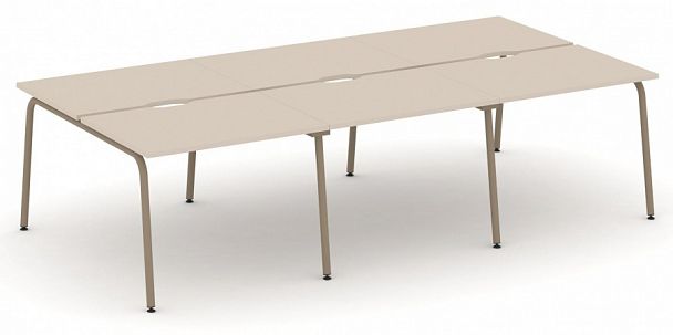 Рабочая станция на 6 мест "ESTETICA" ES.D.RS-6.1-VK Капучино - Вид 1