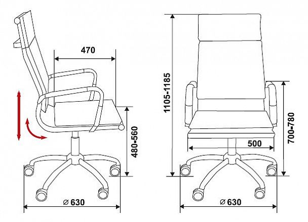 Кресло компьютерное Бюрократ CH-993 слоновая кость - Вид 2