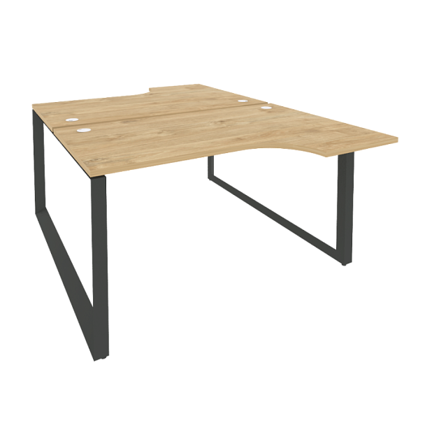Onix Рабочая станция на О-образном м/к O.MO-D.SA-2 Тиквуд светлый/Антрацит металл 1380*1995*750 (1475/460) - Вид 1