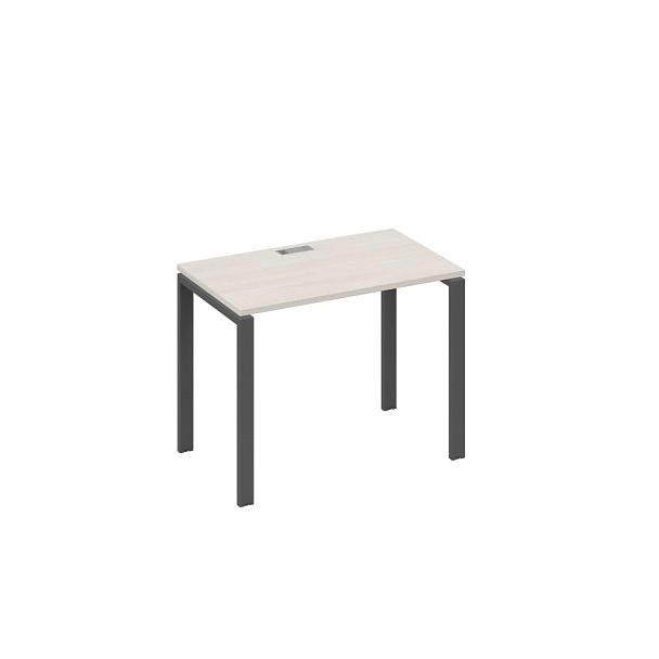 Стол письменный на металлокаркасе UNO A4 А4 Б1 002 БП дуб / металлокаркас антрацит - Вид 1
