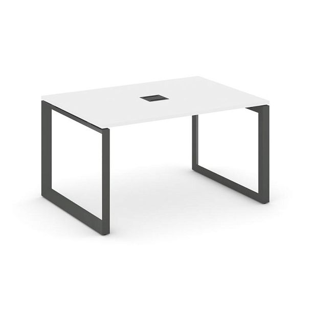 Style Project Next Стол переговорный SN-59O.SPRG-001 Белый/Металл Антрацит 980*980*750 - Вид 1