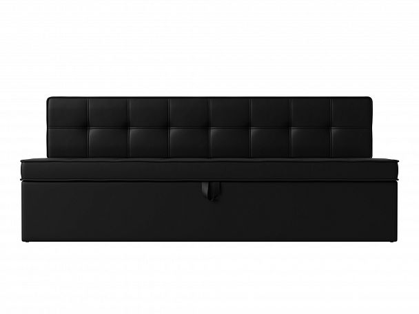 Кухонный диван Техас (полностью экокожа черная) - Вид 2