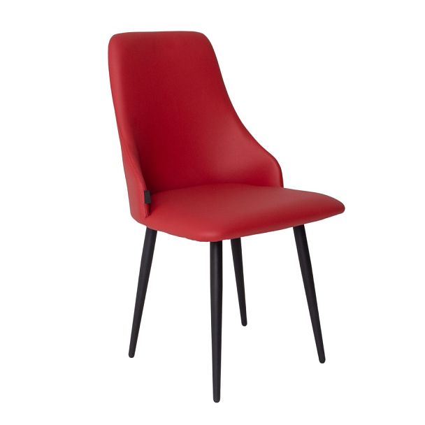 Стул Аэр, экокожа Ecotex 3021, ножки металл 32*18 RAL 3020 - Вид 1