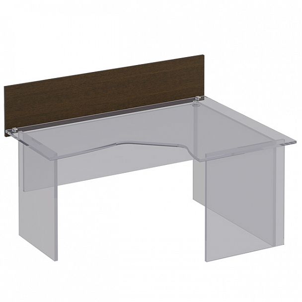 Экран настольный без кронштейнов "Формула" ФР 414 венге темный - Вид 1