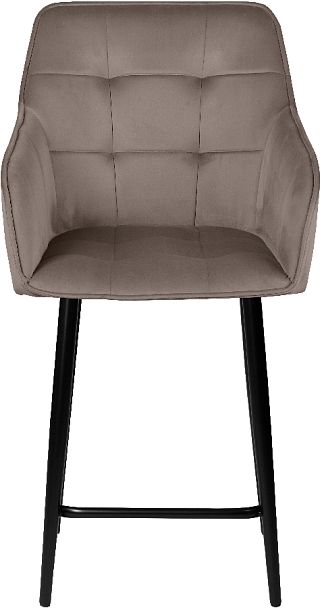 Полубарное поворотное кресло Мони К, Confetti mocco/черный - Вид 3