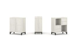 Стайл Проджект Набор стеллажа 1 сторон., 2 яр. SN.NS-221 Дуб Наварра/Металл Антрацит 754*400*881 - Фото предпросмотра