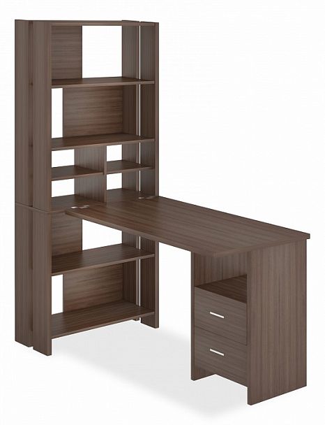 Стол компьютерный Домино Лайт СТЛ-ОВХ+С120Прям Шамони - Вид 1