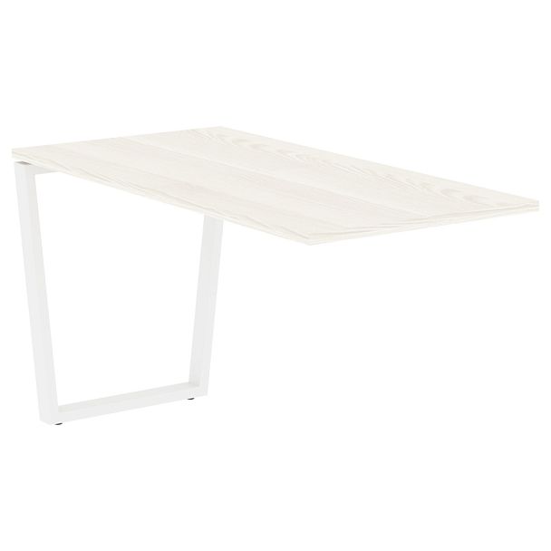 Брифинг-приставка EVB 1367 Ясень Траун/Белый 1360х670х750 EDIS - Вид 1