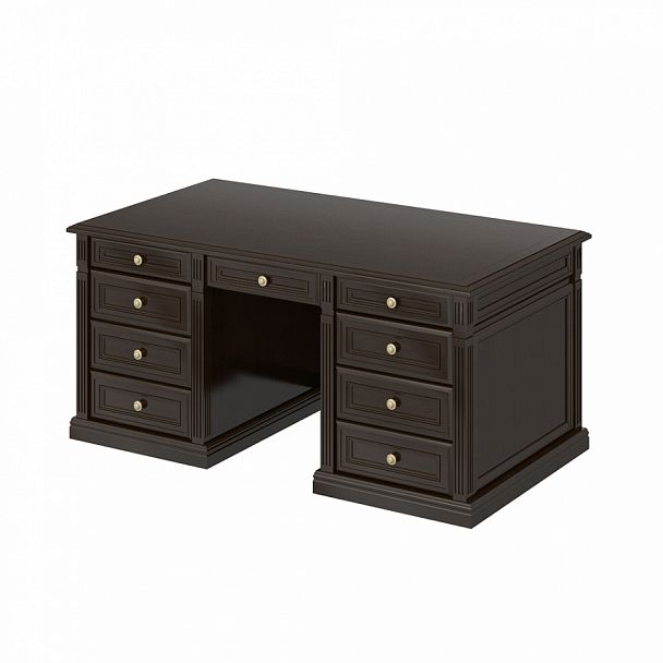 Стол руководителя "Версаль" ПК-ВР-СТ175Х90/ДП-В1-974 темный орех - Вид 1