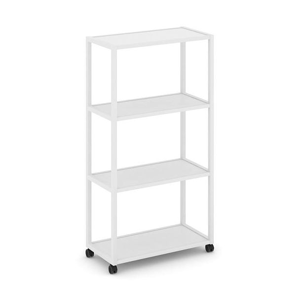 Shelf Mobile Стеллаж 4 уровня 1 секция VR.LT-STK-401.06 Белый Бриллиант/Металл Белый 600*400*1523 - Вид 1