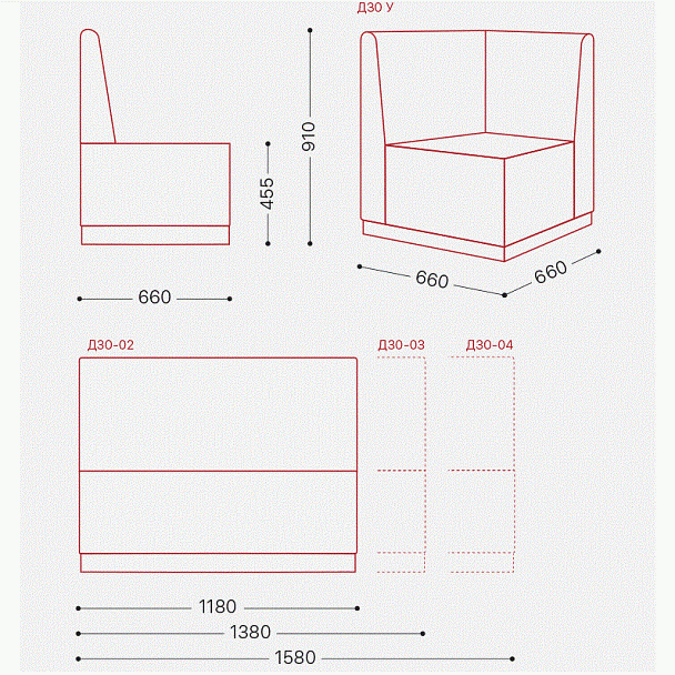 Диван "LINE" 4 - Вид 2