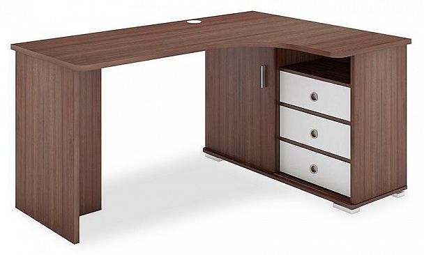 Стол письменный Домино СР-145С Белый/Шамони правый - Вид 1