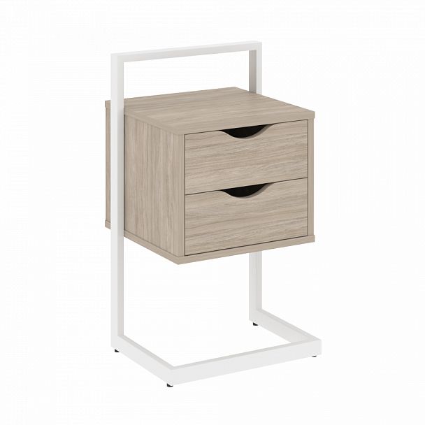 Тумба приставная "Loft"  VR.L-PY2 Дуб Аттик/Белый - Вид 1