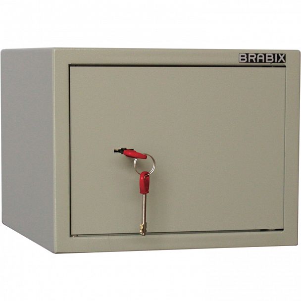 Сейф мебельный BRABIX "D-24m", 240х310х260 мм, 7 кг, ключевой замок, крепление к стене, 291162 - Вид 3