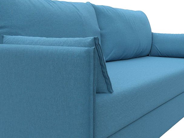 Диван прямой Сайгон Рогожка голубой - Вид 4