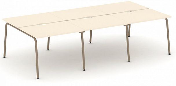 Рабочая станция на 6 мест "ESTETICA" ES.D.RS-6.1-VK Сатин - Вид 1