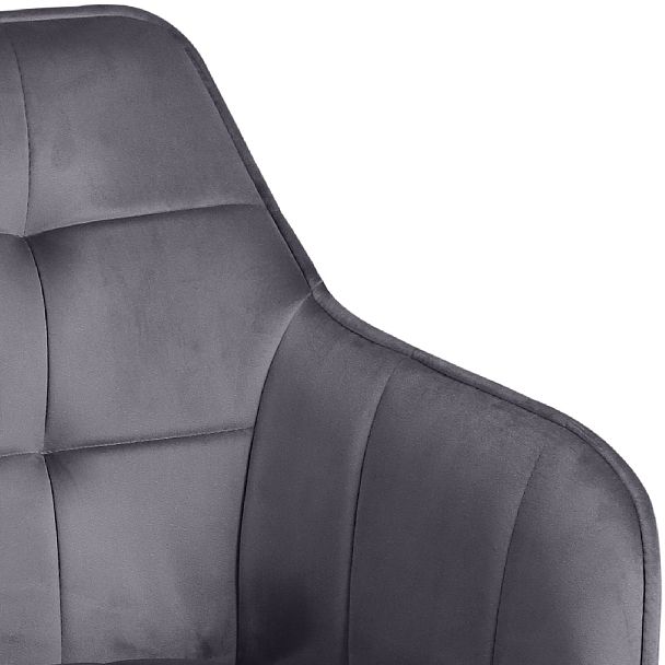 Комплект полубарных поворотных кресел Мони К, темно-серый H-15/черный, 2 шт. - Вид 9