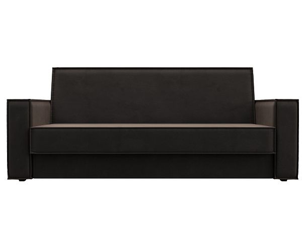 Диван-книжка Куба Велюр коричневый - Вид 2