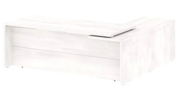 YALTA LT.C-22 (L) Стол руководителя угловой, левый 2 Yalta кабинет руководителя  Снежная Патина - Вид 1