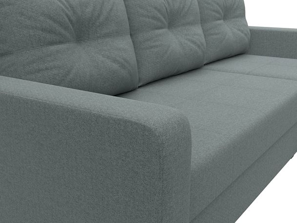 Диван угловой Ливерпуль Лайт правый угол Рогожка серый - Вид 4