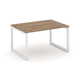 Стайл Проджект Стол переговорный SN-5O.SPRG-001.3 Дуб Табак/Металл Белый 980*980*750 - Фото предпросмотра