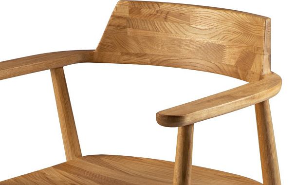 Кресло деревянное из массива дуба Сэн Дуб светлый - Вид 8