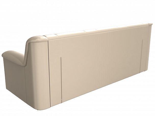 Прямой диван Карелия (полностью экокожа бежевая) - Вид 7