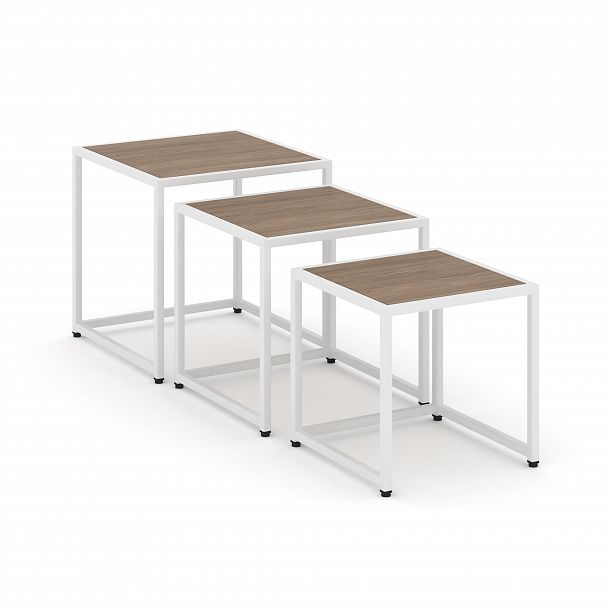 Стол журнальный "Loft" VR.L-SJK-45 Дуб Аризона/Белый - Вид 4