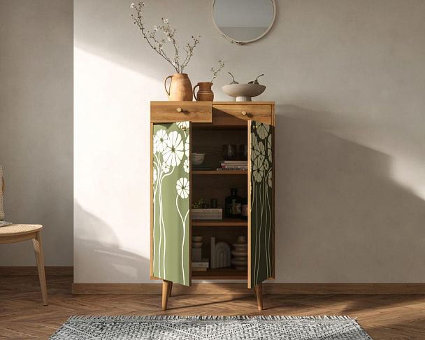 Комод Berber два ящика и дверки арт BB46/Print_53 - Вид 2