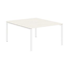 Стол 2-х местный EUWST 1316 Ясень Траун/Белый 1360х1606х750 EDIS - Фото предпросмотра