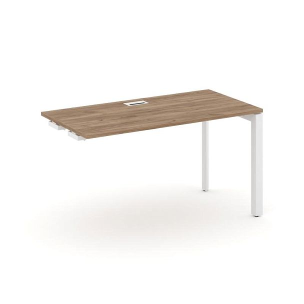 Style Project Next Стол-приставка к опор. элем. SN-59P.OPRS-022 Дуб Табак/Металл Белый/Белый Заглушка 1180*800*750 - Вид 1