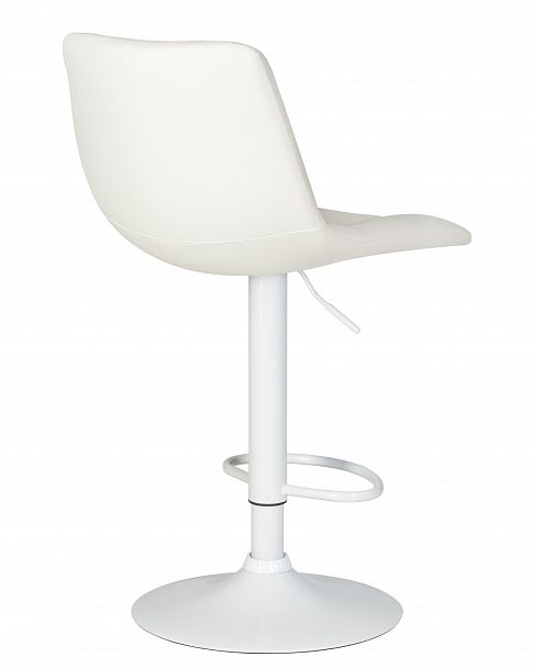 Стул барный DOBRIN TAILOR WHITE (белый PU) - Вид 4