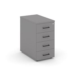 Стайл Проджект Тумба опорная/приставная SN.TOP-002 Серый Пепел/Черный Ручки 416*700*750 - Фото предпросмотра