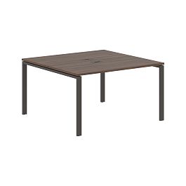 Стол 2-х местный EUWST 1313 Дуб Денвер тёмный/Мокко 1360х1346х750 EDIS - Фото предпросмотра
