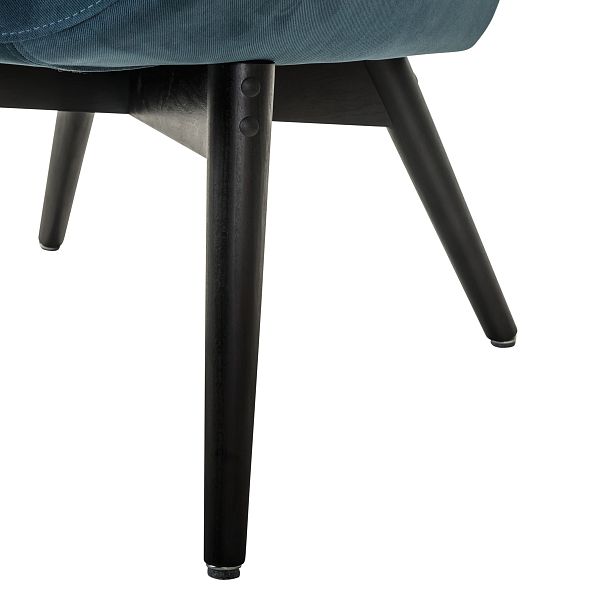 Кресло Хайбэк синий/венге - Вид 7