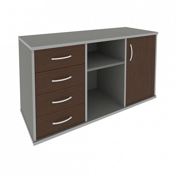 Тумба "Riva" А.МТ-2F венге/металлик - Вид 1