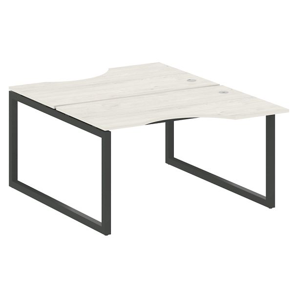 Metal System Quattro Р. ст. криволинейная на О-образном м/к 50БО.РАС-СА-2.2 Дуб наварра/Антрацит металл 1400*1835*750 - Вид 1