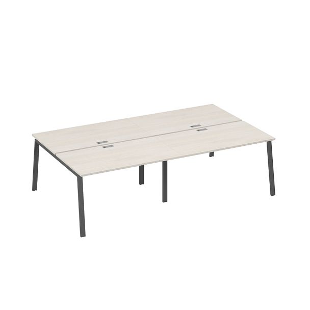 Рабочая станция на металлокаркасе TRE (4х140) A4 А4 Б3 177-2 БП дуб / металлокаркас антрацит - Вид 1